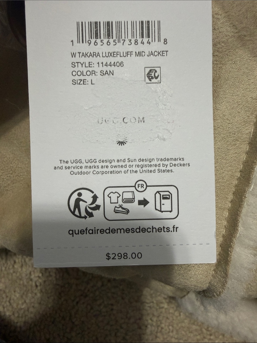 UGG Takara Luxefluff mid jacket - Picture 5 of 5